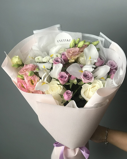 Bouquet of my gentle flowers delivered to Astana