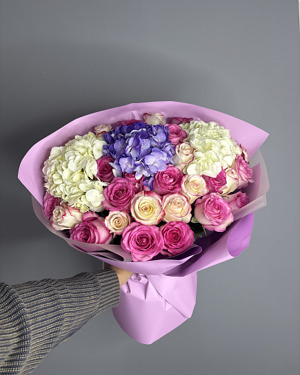 Assembled bouquet with delivery to Astana