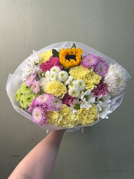 Солнечный микс с подсолнухом