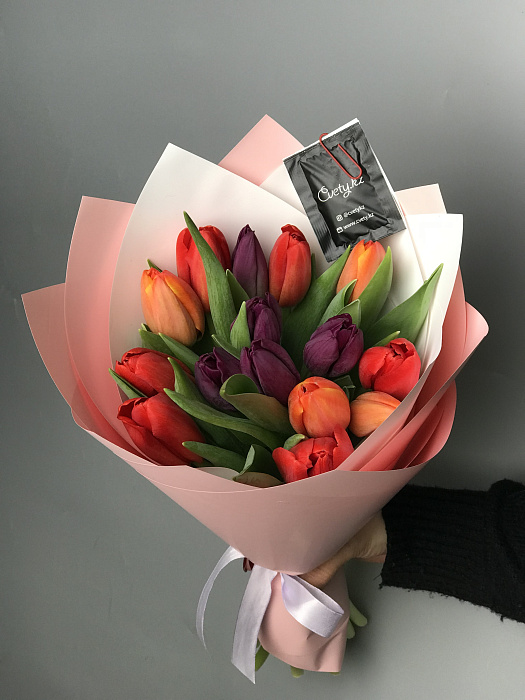 Bouquet of tulips 15 pcs