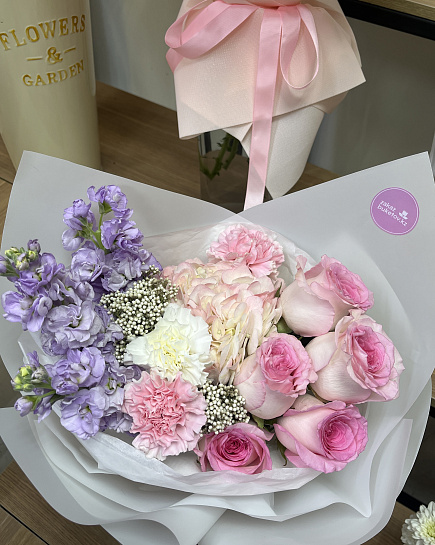 Assembled bouquet with delivery to Astana