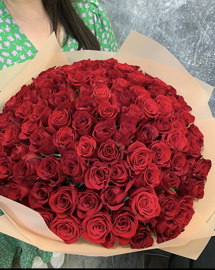 101 роза с доставкой по Алматы