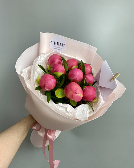 Peonies CORAL with delivery to Astana