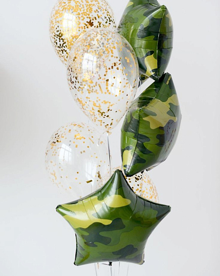 Bouquet of Camouflage stars flowers delivered to Rudniy