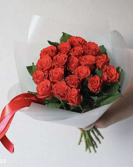 Букет из красных роз (19) с доставкой по Шымкенте