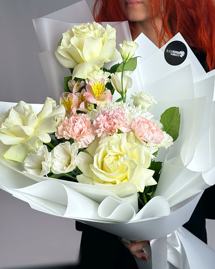 Bouquet of YOUR SMILE flowers delivered to Almaty