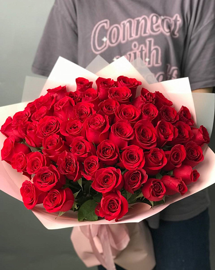 Bouquet of 51 roses (to the florist's taste) with delivery to Almaty