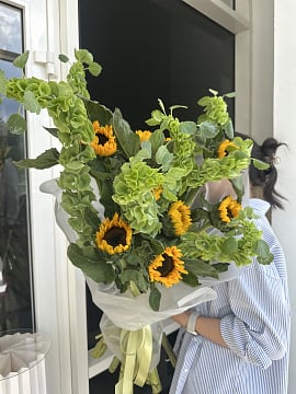 Солнечное настроение с подсолнухами