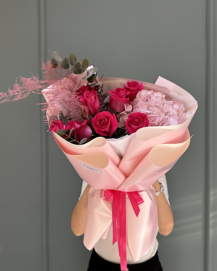 Bouquet of Bouquet of gentle roses flowers delivered to Astana