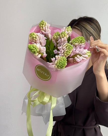 Монобукет Гиацинты (9) с доставкой по Астане