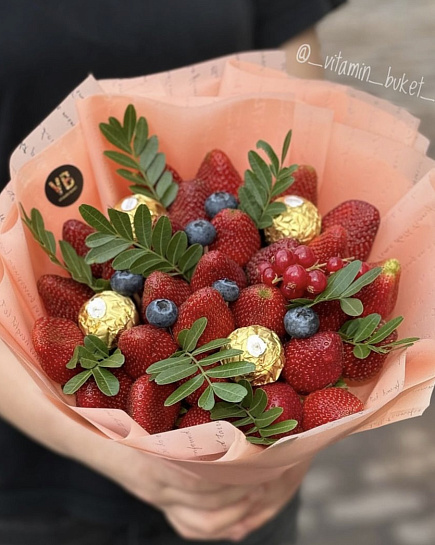 Bouquet of Strawberry bouquet flowers delivered to Astana