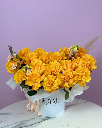 Bouquet of Orange sunset flowers delivered to Petropavlovsk