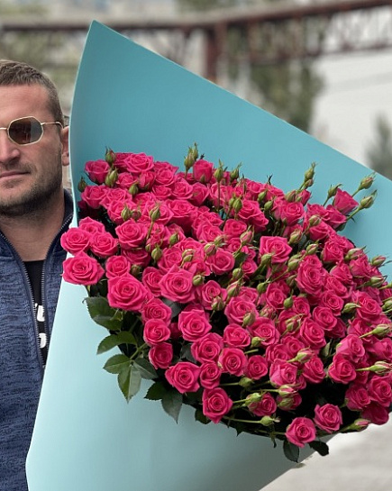 Bouquet of Shrub Rose flowers delivered to Almaty
