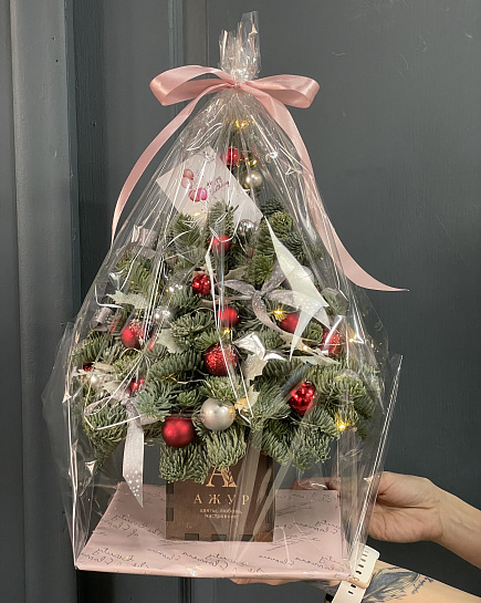 Bouquet of Gift Christmas tree flowers delivered to Astana