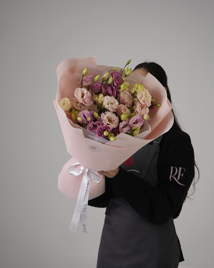 Bouquet of Delicate bouquet of lisianthus flowers delivered to Almaty