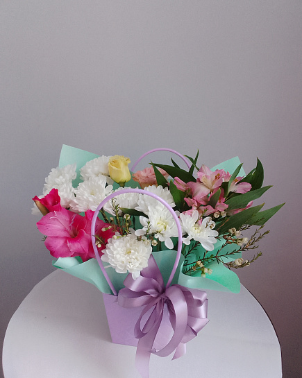 Assembled bouquet with delivery to Astana