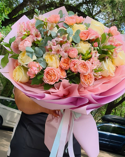 Душевный букет цветов с доставкой по Алматы