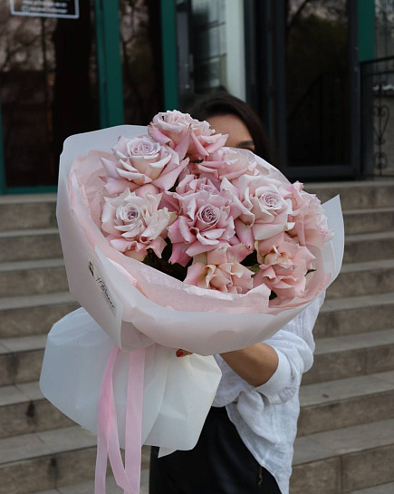 Нежнейшие розы PINK с доставкой по Алматы