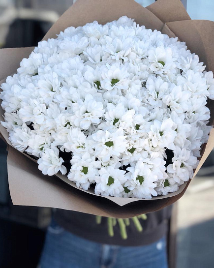 Bouquet of 25 chrysanthemums flowers delivered to Aktau