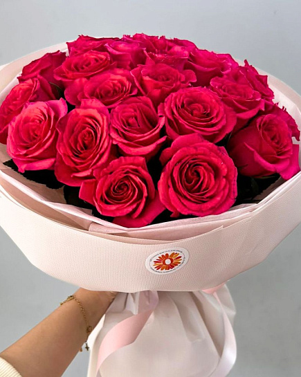 Bouquet of 25 Red Roses Ecuador with delivery to Almaty