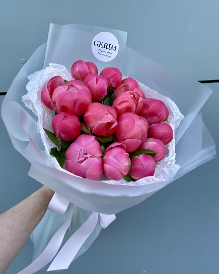 Peonies CORAL 15 with delivery to Astana