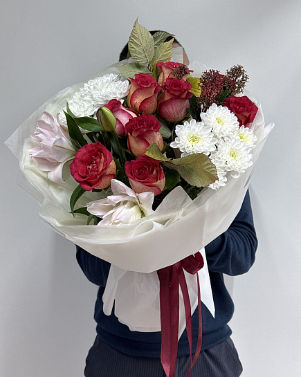 Assembled bouquet with delivery to Astana