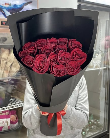 15 классических роз в фоамиране with delivery to Pavlodar
