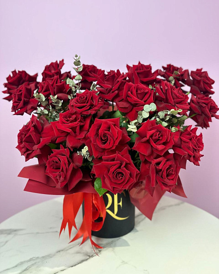 Bouquet of Red Garden flowers delivered to Petropavlovsk
