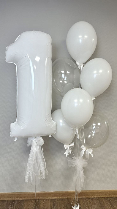 Balloons 7 pcs + number to choose from