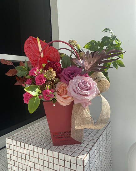 Assembled bouquet with delivery to Astana