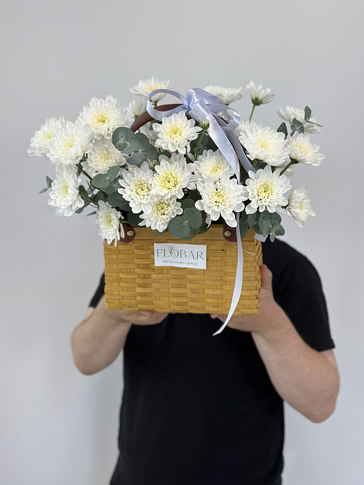 Chrysanthemum in a basket