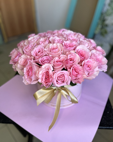 Bouquet of Pink hat flowers delivered to Kostanay.