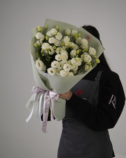 Bouquet of Elegant bouquet of lisianthus flowers delivered to Almaty
