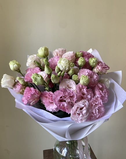 Элегантная эустома в пастельных тонах with delivery to Astana