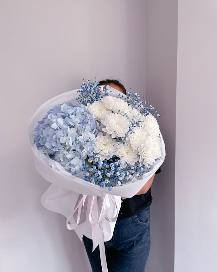 Bouquet of Secrets of the Ocean flowers delivered to Astana