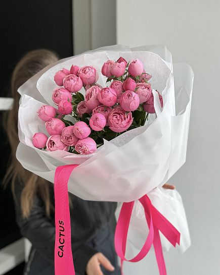 Bouquet of Bouquet-compliment “SILVA PINK” flowers delivered to Astana