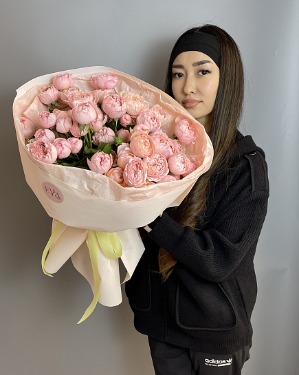 Bouquet of Synergy of nature flowers delivered to Almaty