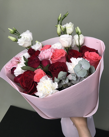 Bouquet of Scarlet sunset with roses flowers delivered to Astana