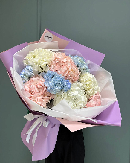 Bouquet of Hydrangeas 9pcs flowers delivered to Astana