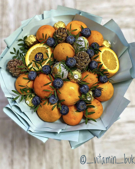 Bouquet of Tangerine bouquet flowers delivered to Astana