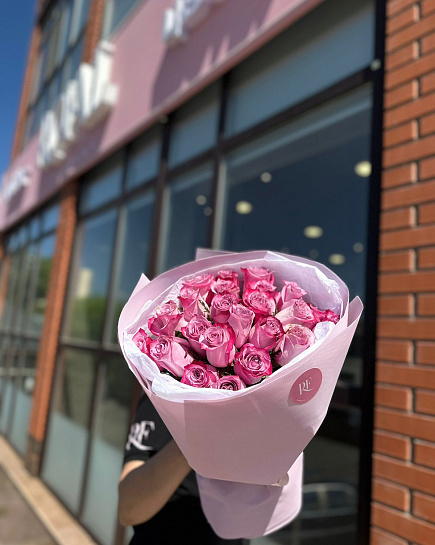Bouquet of Bouquet of 15 roses flowers delivered to Pavlodar