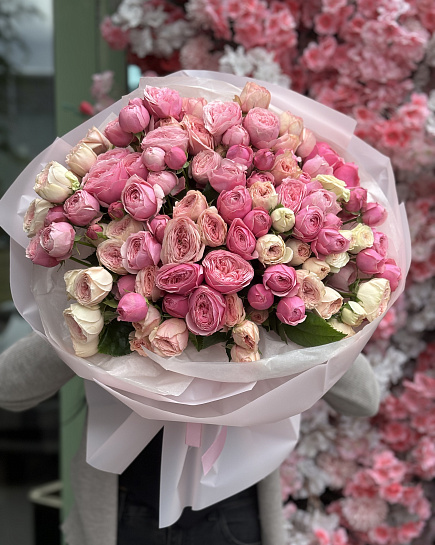 Bouquet of Bush mixes 35pcs flowers delivered to Astana