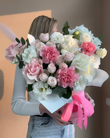 Bouquet of Delicate Box ❤ flowers delivered to Almaty