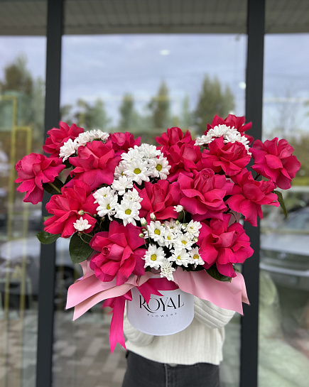 Bouquet of Raspberry mood flowers delivered to Shymkent