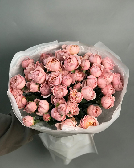 Monobouquet of spray roses Juliette 15 pcs with delivery to Astana