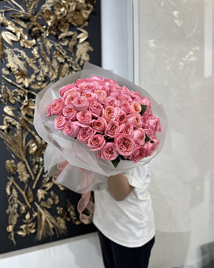 Bouquet of 51 pcs flowers delivered to Shymkent