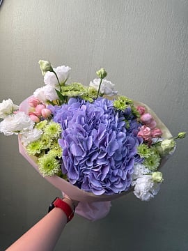 Лавандовое облако с эустомой
