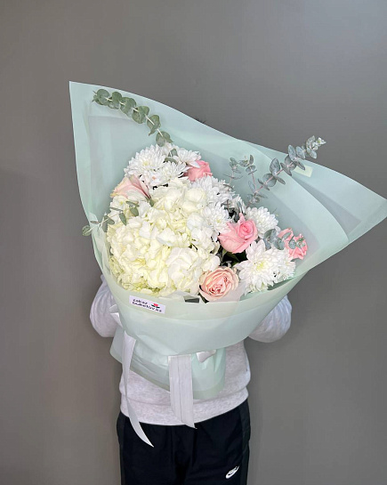 Bouquet of Gentle Eurobuke flowers delivered to Shymkent