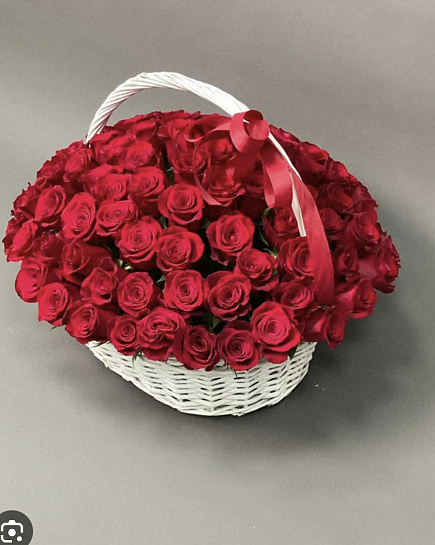 101 premium Rose in a chic design with delivery to Kostanay.