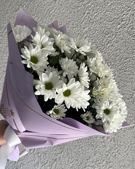 Bouquet of 9 chrysanthemums flowers delivered to Aktau
